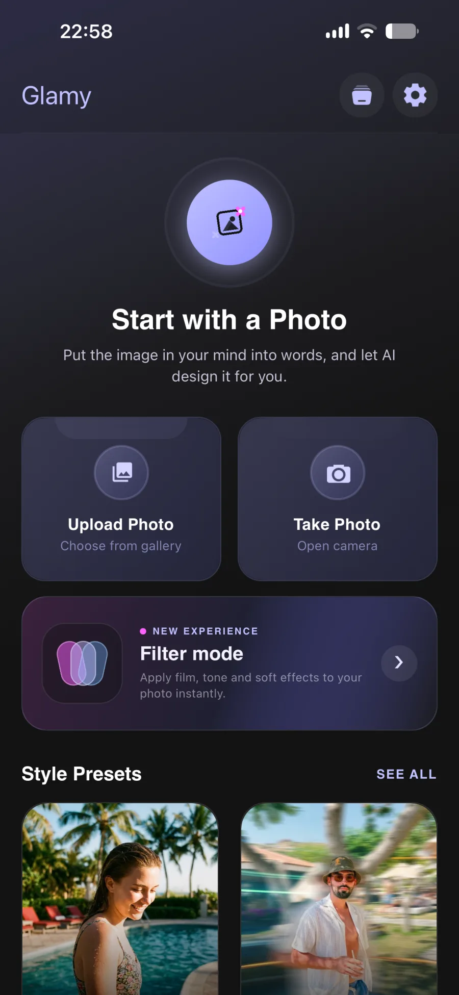 Glamy – AI Photo Editor screenshot 1